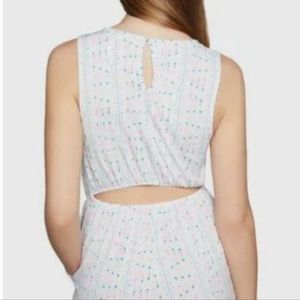 Bcbg jumpsuit with open back